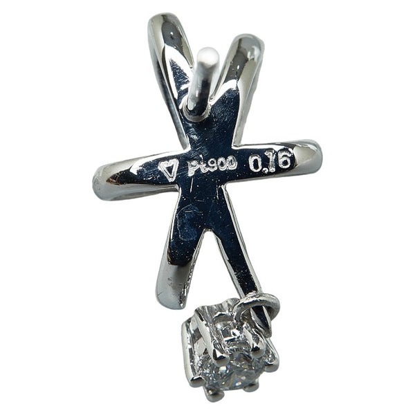 Pt900 プラチナ ダイヤ0.32ct ピアス レディース 【中古】