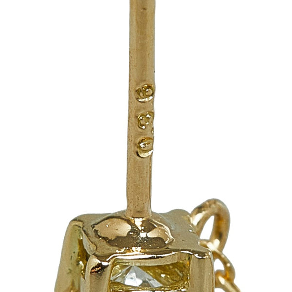 K18YG イエローゴールド ダイヤ0.72ct ピアス レディース 【中古】