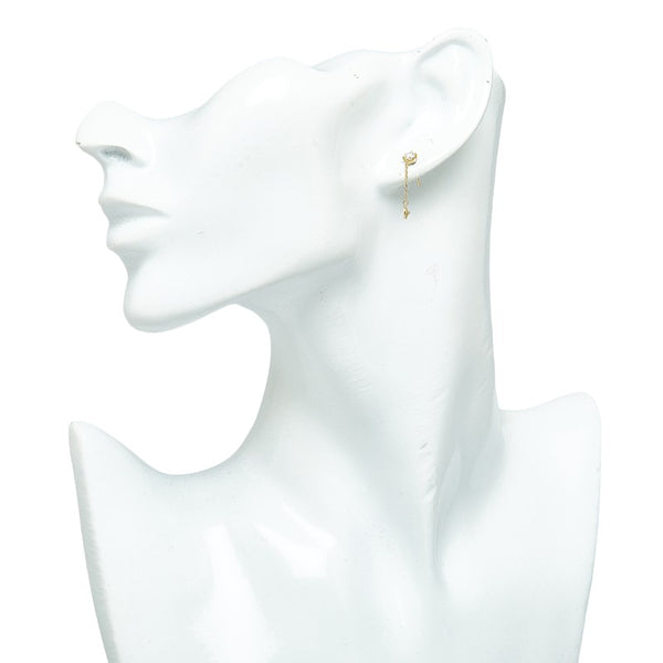 K18YG イエローゴールド ダイヤ0.73ct ピアス レディース 【中古】