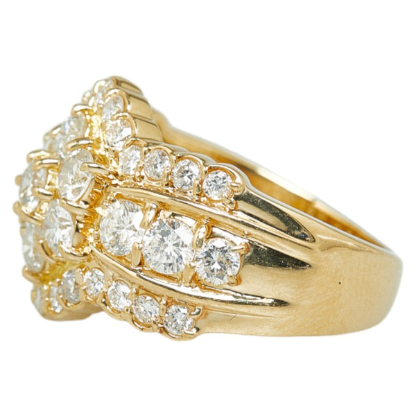 K18YG イエローゴールド ダイヤ2.00ct リング 指輪 レディース 11.5号 【中古】