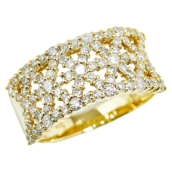 K18YG イエローゴールド ダイヤ1.00ct リング 指輪 レディース 12号 【中古】