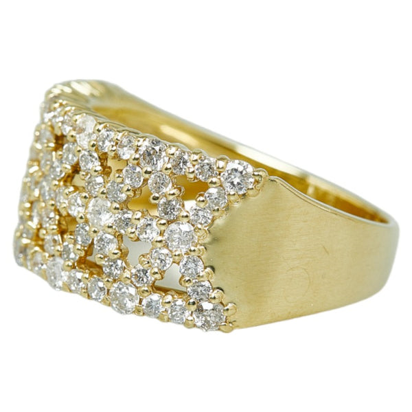 K18YG イエローゴールド ダイヤ1.00ct リング 指輪 レディース 12号 【中古】