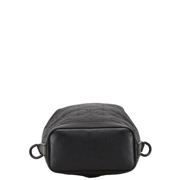 ルイ ヴィトン モノグラム シャドウ ノエ スリング ショルダーバッグ M82248 ブラック レザー レディース LOUIS VUITTON 【中古】