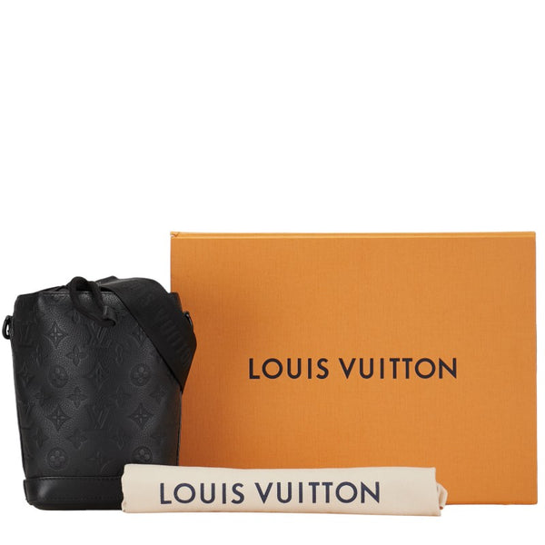 ルイ ヴィトン モノグラム シャドウ ノエ スリング ショルダーバッグ M82248 ブラック レザー レディース LOUIS VUITTON 【中古】
