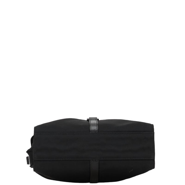 グッチ ジャッキー ハンドバッグ 001.3734 ブラック キャンバス レザー レディース GUCCI 【中古】