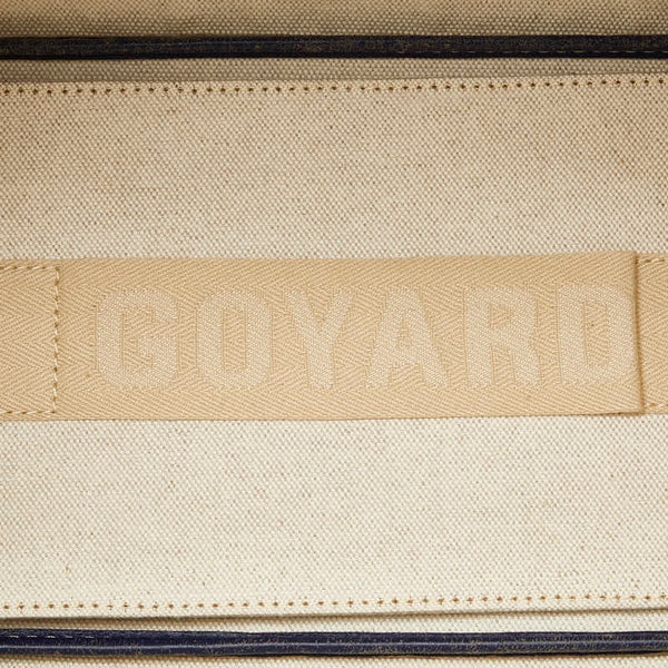 ゴヤール サンルイ PM トートバッグ ハンドバッグ ネイビー マルチカラー PVC レザー レディース GOYARD 【中古】