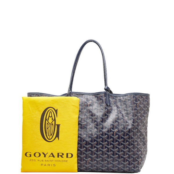ゴヤール サンルイ PM トートバッグ ハンドバッグ ネイビー マルチカラー PVC レザー レディース GOYARD 【中古】