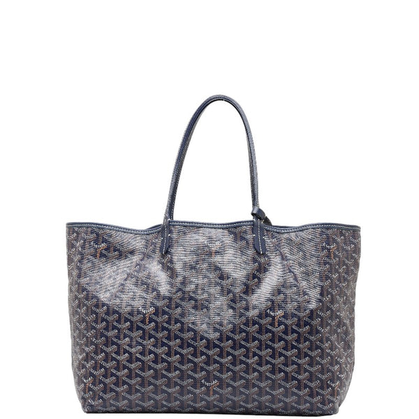 ゴヤール サンルイ PM トートバッグ ハンドバッグ ネイビー マルチカラー PVC レザー レディース GOYARD 【中古】