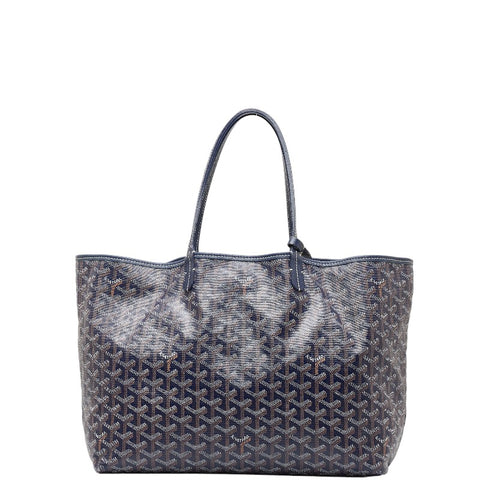 ゴヤール サンルイ PM トートバッグ ハンドバッグ ネイビー マルチカラー PVC レザー レディース GOYARD 【中古】
