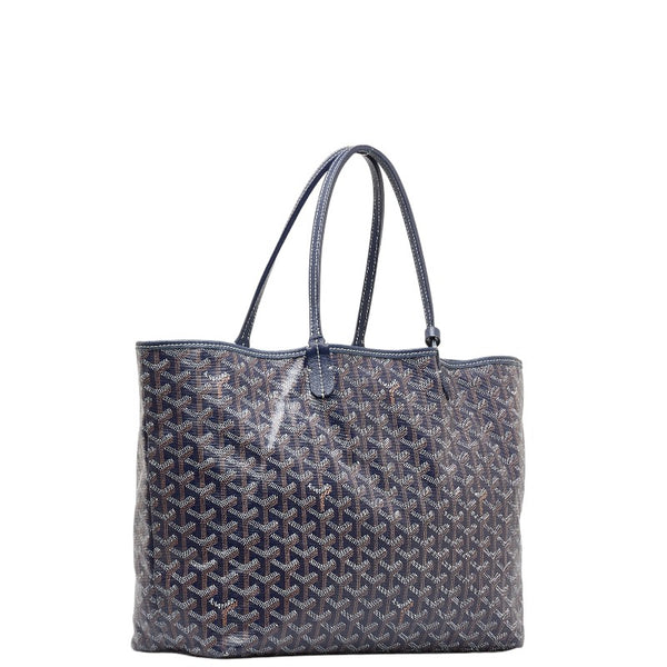 ゴヤール サンルイ PM トートバッグ ハンドバッグ ネイビー マルチカラー PVC レザー レディース GOYARD 【中古】