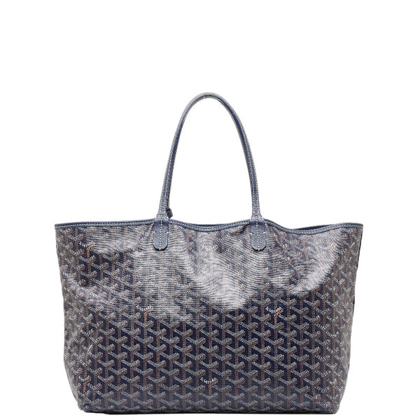 ゴヤール サンルイ PM トートバッグ ハンドバッグ ネイビー マルチカラー PVC レザー レディース GOYARD 【中古】