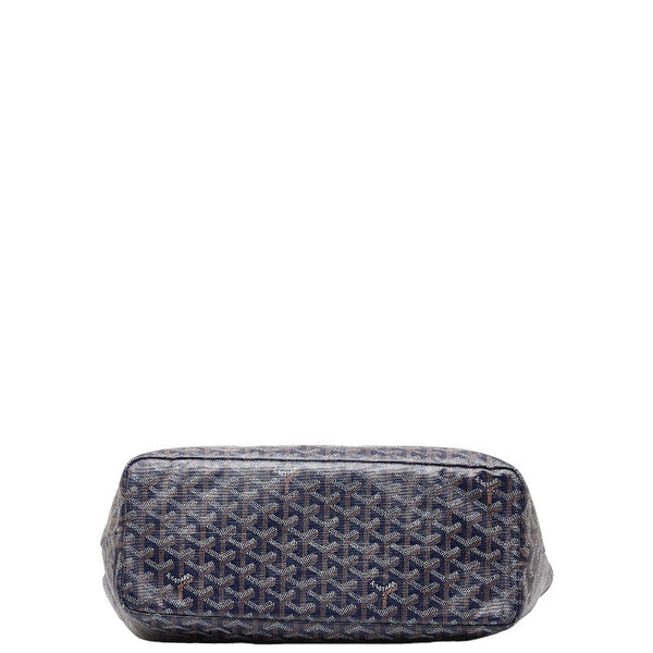 ゴヤール サンルイ PM トートバッグ ハンドバッグ ネイビー マルチカラー PVC レザー レディース GOYARD 【中古】