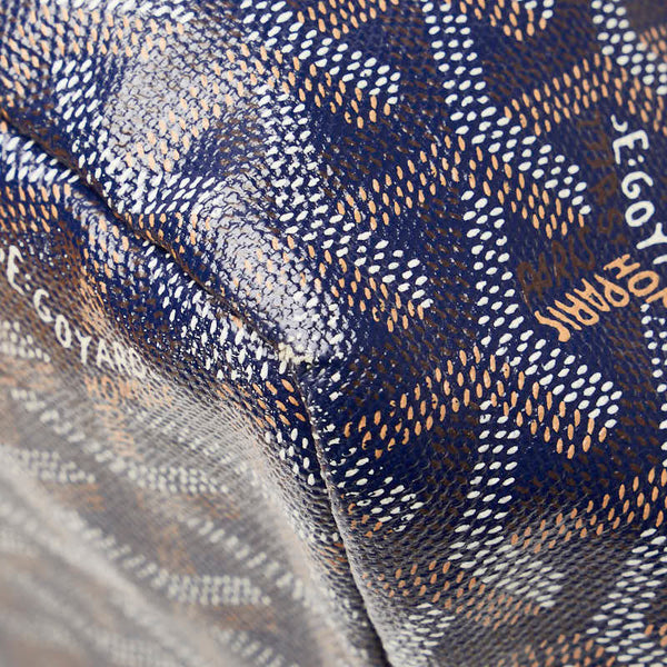 ゴヤール サンルイ PM トートバッグ ハンドバッグ ネイビー マルチカラー PVC レザー レディース GOYARD 【中古】