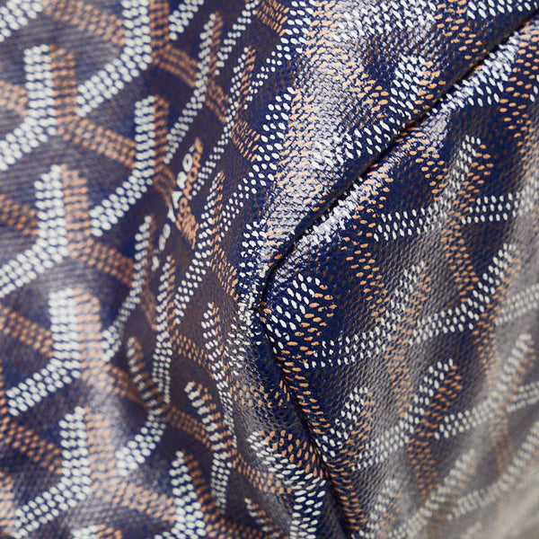 ゴヤール サンルイ PM トートバッグ ハンドバッグ ネイビー マルチカラー PVC レザー レディース GOYARD 【中古】
