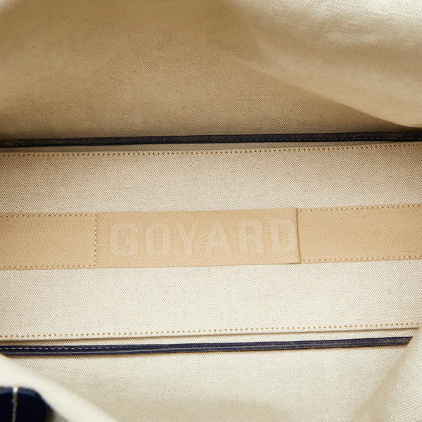 ゴヤール サンルイ PM トートバッグ ハンドバッグ ネイビー マルチカラー PVC レザー レディース GOYARD 【中古】