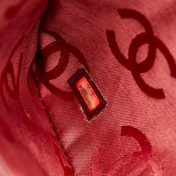 シャネル ココマーク ワイルドステッチ ハンドバッグ ミニボストンバッグ レッド ラムスキン レディース CHANEL 【中古】