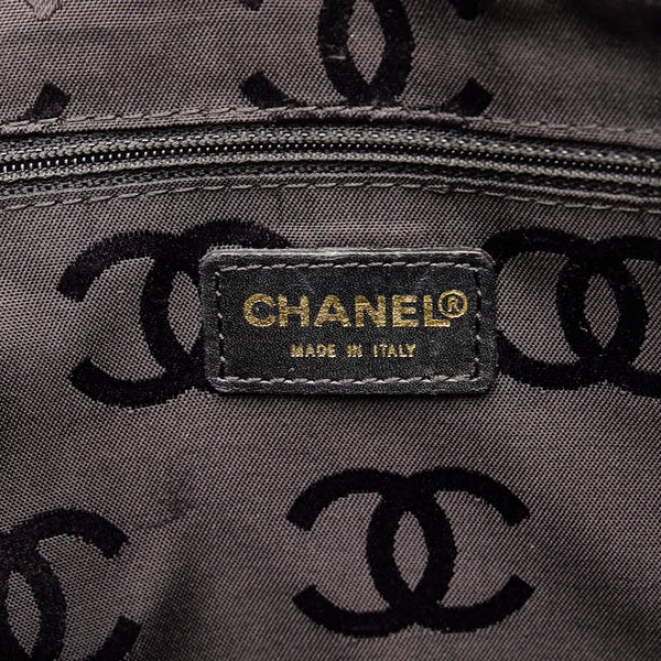 シャネル ココマーク ワイルドステッチ ハンドバッグ ミニボストンバッグ ブラック レザー レディース CHANEL 【中古】