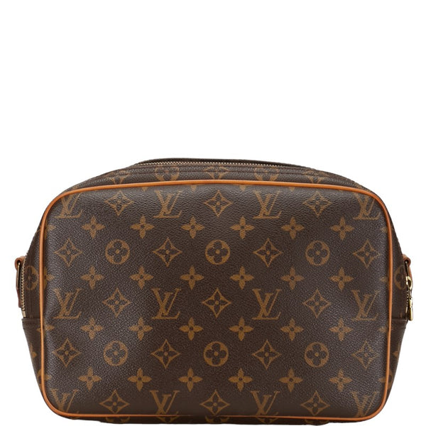 ルイ ヴィトン モノグラム  リポーターPM 斜め掛け ショルダーバッグ  M45254 ブラウン PVC レザー レディース LOUIS VUITTON 【中古】