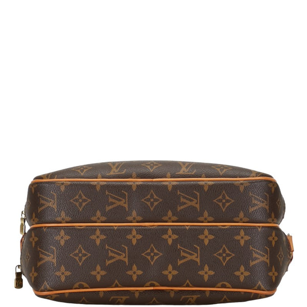 ルイ ヴィトン モノグラム  リポーターPM 斜め掛け ショルダーバッグ  M45254 ブラウン PVC レザー レディース LOUIS VUITTON 【中古】