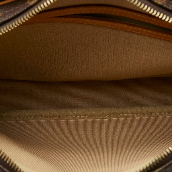 ルイ ヴィトン モノグラム  リポーターPM 斜め掛け ショルダーバッグ  M45254 ブラウン PVC レザー レディース LOUIS VUITTON 【中古】
