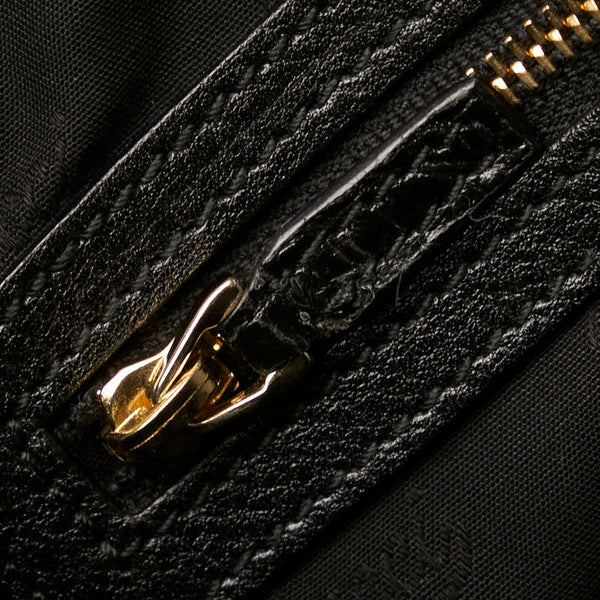 グッチ グッチシマ ハンドバッグ ミニボストン 193604 ブラック ファー レザー レディース GUCCI 【中古】