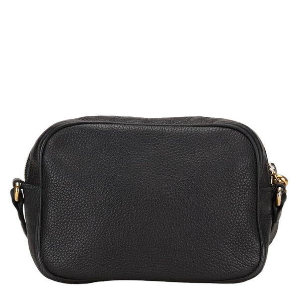 グッチ インターロッキングG ソーホー タッセル スモールディスコ 斜め掛け ショルダーバッグ 308364 ブラック レザー レディース GUCCI 【中古】