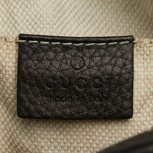 グッチ インターロッキングG ソーホー タッセル スモールディスコ 斜め掛け ショルダーバッグ 308364 ブラック レザー レディース GUCCI 【中古】