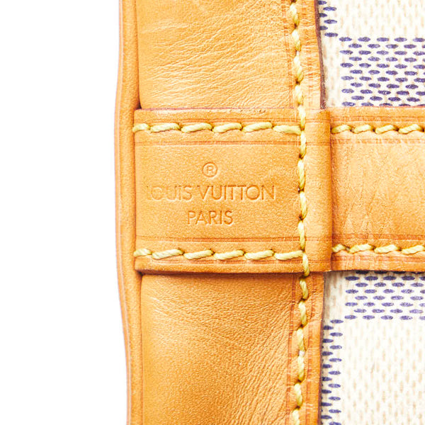 ルイ ヴィトン ダミエ アズール ノエBB ショルダーバッグ N41220 ホワイト ブラウン PVC レザー レディース LOUIS VUITTON 【中古】