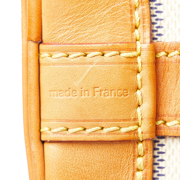 ルイ ヴィトン ダミエ アズール ノエBB ショルダーバッグ N41220 ホワイト ブラウン PVC レザー レディース LOUIS VUITTON 【中古】