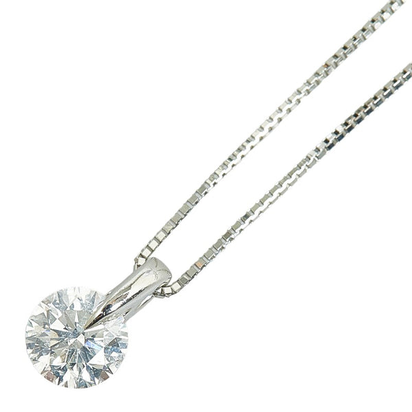 Pt900 プラチナ Pt850 プラチナ ダイヤ1.014ct ペンダントネックレス レディース 【中古】