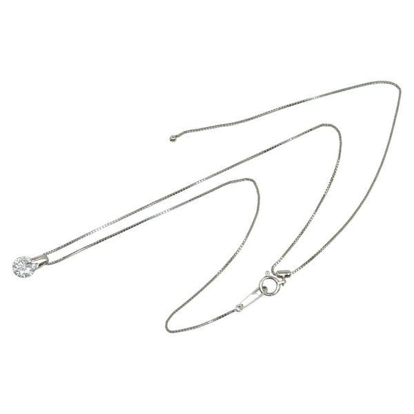 Pt900 プラチナ Pt850 プラチナ ダイヤ1.014ct ペンダントネックレス レディース 【中古】