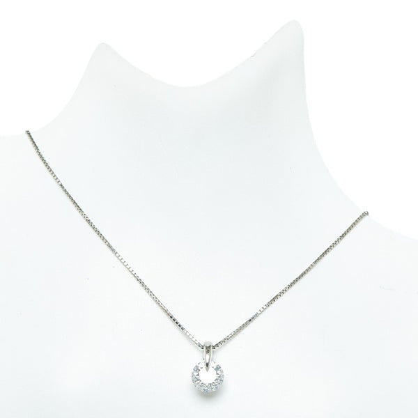 Pt900 プラチナ Pt850 プラチナ ダイヤ1.014ct ペンダントネックレス レディース 【中古】