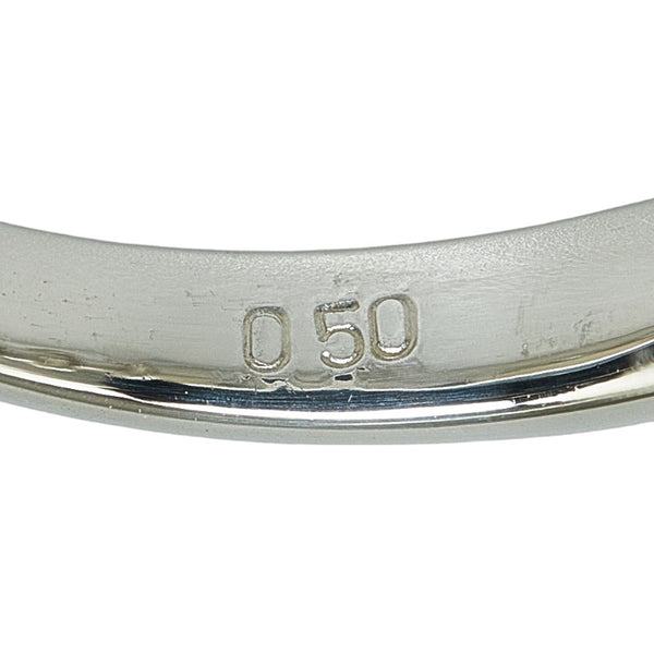 Pt900 プラチナ ダイヤ0.50ct リング 指輪 #52 レディース 12号 【中古】