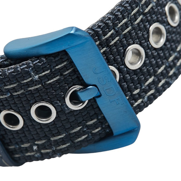 ケンテックス ソーラースタンダード 自衛隊 ブルーインパルス 腕時計 S715M-07 クオーツ ネイビー文字盤 ステンレススチール ナイロン メンズ Kentex 【中古】