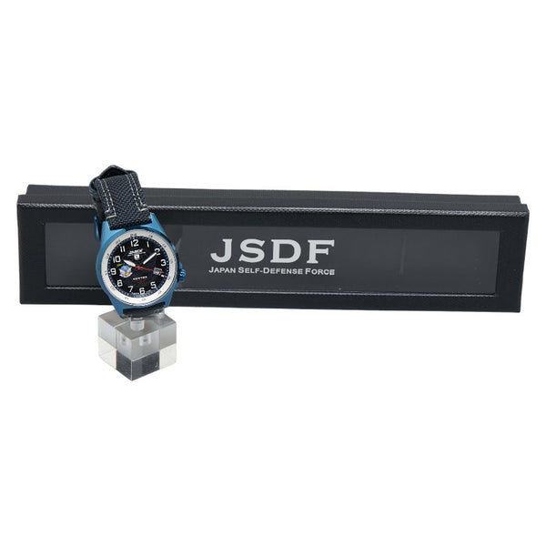 ケンテックス ソーラースタンダード 自衛隊 ブルーインパルス 腕時計 S715M-07 クオーツ ネイビー文字盤 ステンレススチール ナイロン メンズ Kentex 【中古】