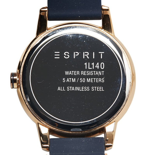 エスプリ 腕時計 1L140 クオーツ ネイビー文字盤 ステンレススチール ラバー メンズ ESPRIT 【中古】