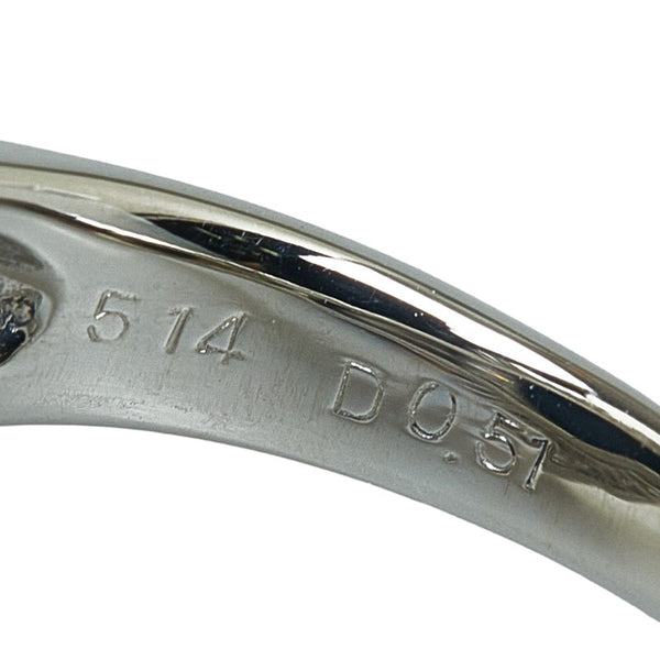 Pt900 プラチナ ブラックオパール5.14ct ダイヤ0.51ct リング 指輪 レディース 10.5号 【中古】