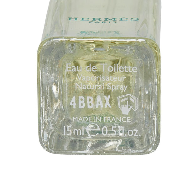 エルメス オーデトワレ オーデコロン ナイルの庭 屋根の上の庭 ヴェルト 香水 15ml×4セット クリア ブルー ガラス レディース HERMES 【中古】