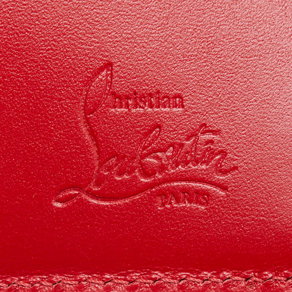 クリスチャンルブタン マカロン スタッズ 三つ折り財布 ゴールド レザー レディース Christian Louboutin 【中古】