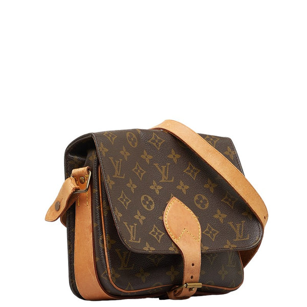 ルイ ヴィトン モノグラム カルトシェール22 ショルダーバッグ M51253 ブラウン PVC レザー レディース LOUIS VUITTON 【中古】