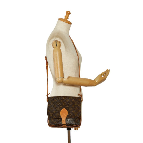 ルイ ヴィトン モノグラム カルトシェール22 ショルダーバッグ M51253 ブラウン PVC レザー レディース LOUIS VUITTON 【中古】
