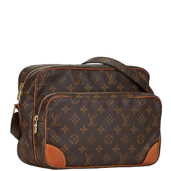 ルイ ヴィトン モノグラム ナイル 斜め掛け ショルダーバッグ M45244 ブラウン PVC レザー レディース LOUIS VUITTON 【中古】
