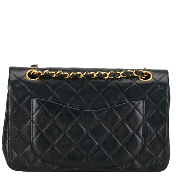 シャネル マトラッセ23 ココマーク ダブルフラップ チェーン ショルダーバッグ ブラック ラムスキン レディース CHANEL 【中古】
