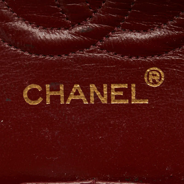シャネル マトラッセ23 ココマーク ダブルフラップ チェーン ショルダーバッグ ブラック ラムスキン レディース CHANEL 【中古】