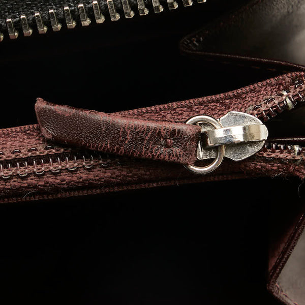 シャネル ココマーク ラウンドファスナー 長財布 AP0242 ブラック シルバー キャビアスキン レディース CHANEL 【中古】