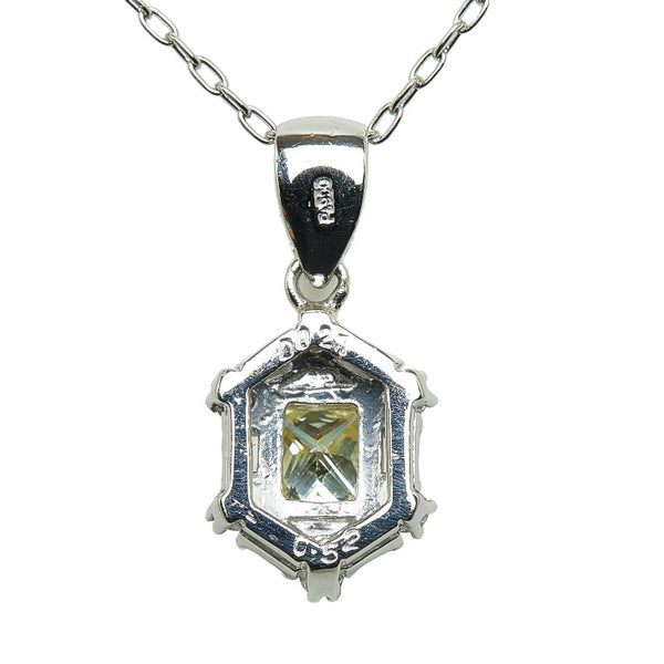 Pt900 プラチナ Pt850 プラチナ ダイヤ0.52ct ダイヤ0.27ct スノークリスタル モチーフ ネックレス レディース 【中古】