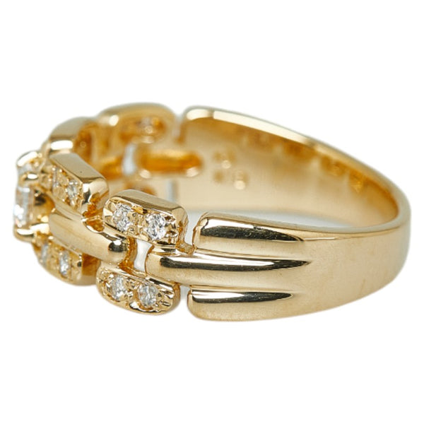 タサキ K18YG イエローゴールド ダイヤ0.28ct リング 指輪 レディース TASAKI 8.5号 【中古】