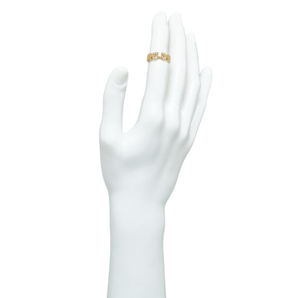 タサキ K18YG イエローゴールド ダイヤ0.28ct リング 指輪 レディース TASAKI 8.5号 【中古】