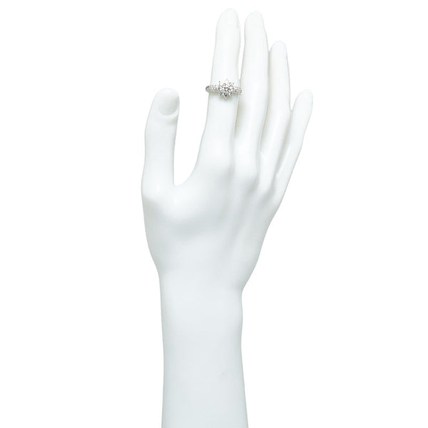 Pt900 プラチナ ダイヤ0.504ct ダイヤ0.78ct リング 指輪 レディース 13号 【中古】