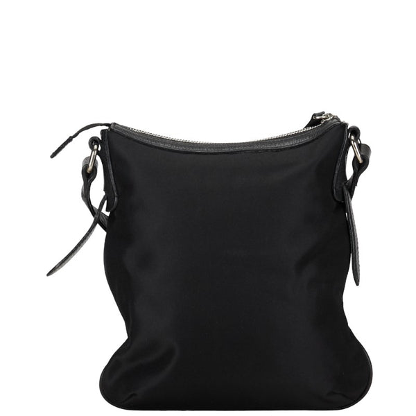 バーバリー ノバチェック ショルダーバッグ ブラック ベージュ ナイロン レザー レディース BURBERRY 【中古】